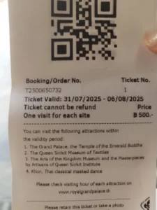 Entrada Gran Palacio Bangkok