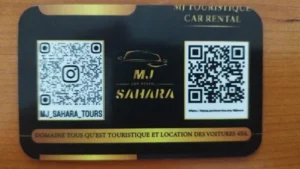 Excursión tarjeta trasera Dakhla