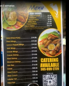 Menú Little Haiti en Miami