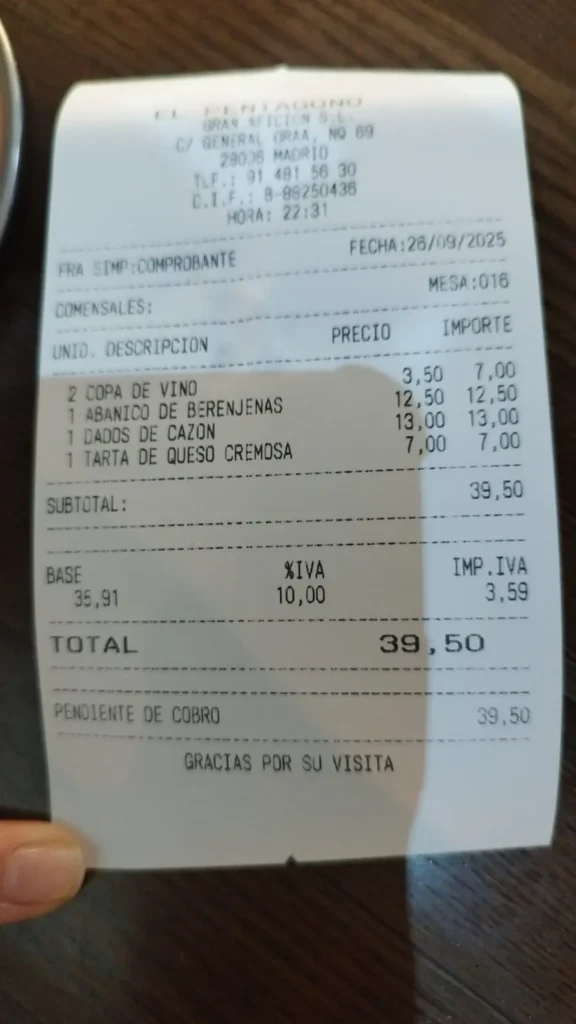 Ticket el Pentágono